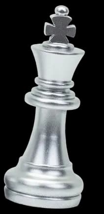 Silver Chess Piece